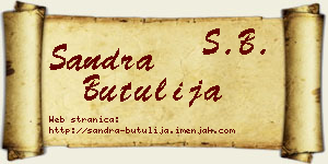 Sandra Butulija vizit kartica